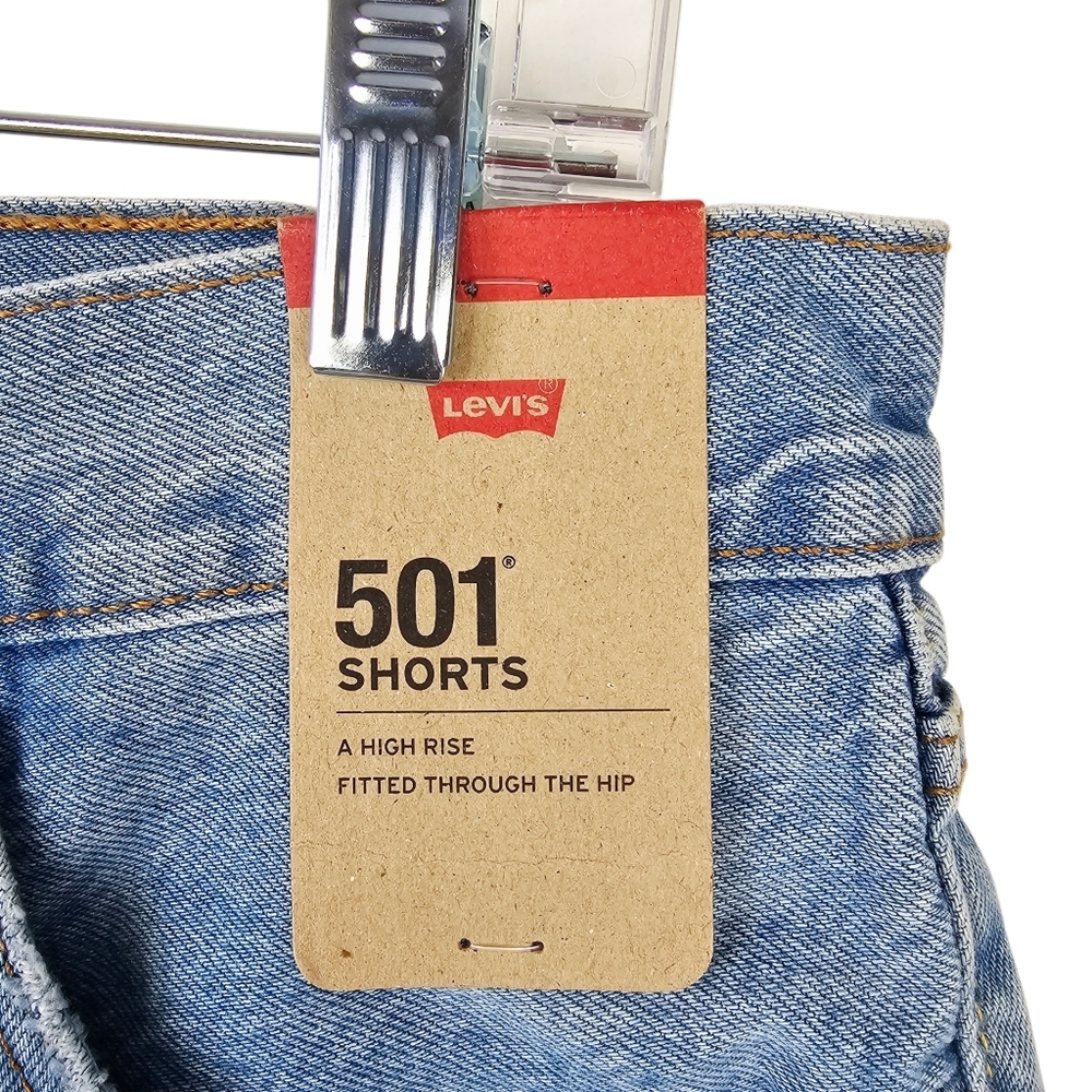 Levi's 501 Original Jean Shorts #563270213 Button Fly NWT - Picture 5 of 11